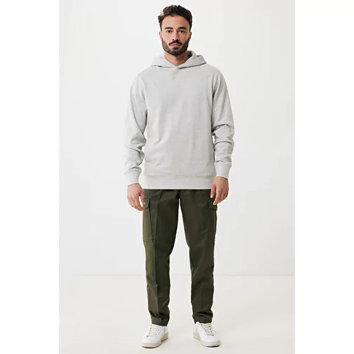 Iqoniq Yengo Hoodie avec poches latérales en rec. coton, light heather grey, Image 11