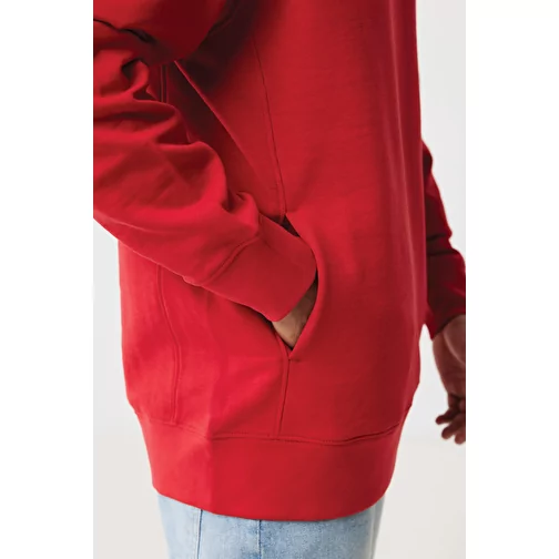 Iqoniq Yengo Hoodie avec poches latérales en rec. coton, rouge, Image 12
