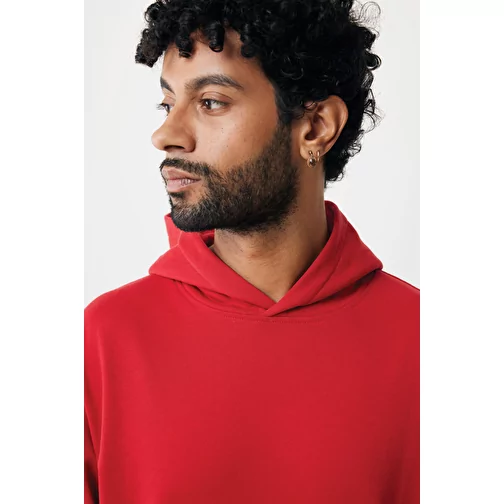 Iqoniq Yengo Hoodie avec poches latérales en rec. coton, rouge, Image 13