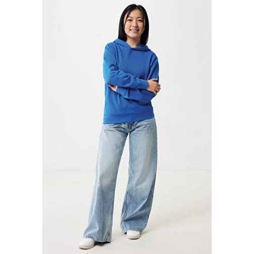 Iqoniq Yengo Hoodie avec poches latérales en rec. coton, bleu roi, Image 6