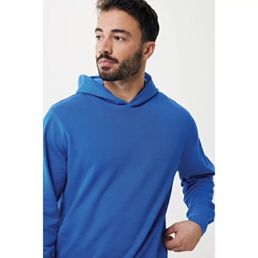 Iqoniq Yengo Hoodie avec poches latérales en rec. coton, bleu roi, Image 15