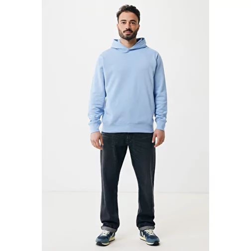 Iqoniq Yengo Hoodie avec poches latérales en rec. coton, sky blue, Image 12