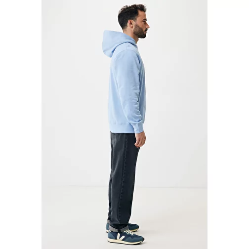Iqoniq Yengo Hoodie avec poches latérales en rec. coton, sky blue, Image 13