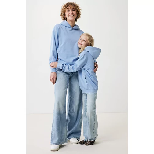 Iqoniq Yengo Hoodie avec poches latérales en rec. coton, sky blue, Image 17