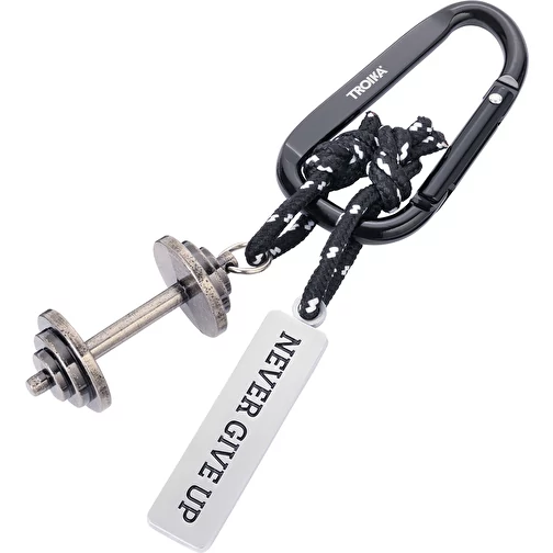 TROIKA Porte-clés NEVER GIVE UP, Image 1
