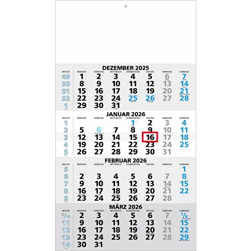 calendrier 4 mois 'Rome' gris/bleu, Image 1
