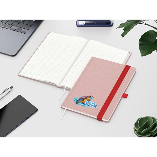 Carnet de notes Ocean-Book Recycling, rouge, Image 3