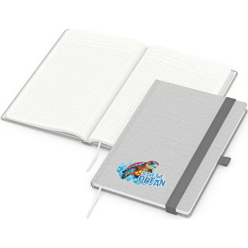 Carnet de notes Ocean-Book Recycling, gris clair, Image 1