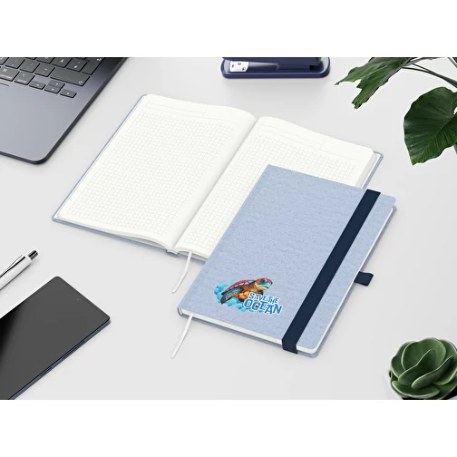 Carnet de notes Ocean-Book Recycling, bleu, Image 3
