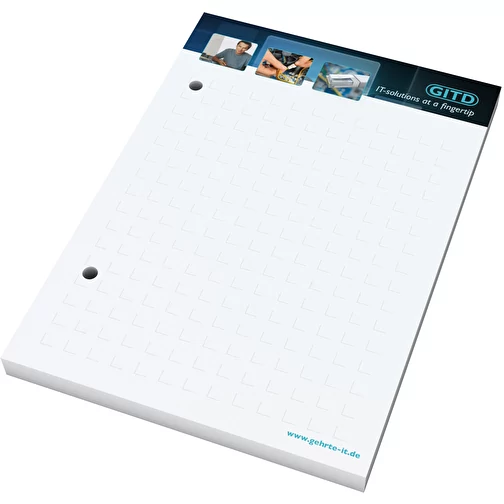 Bloc-notes Bestseller, A6, 100 feuilles avec 2 perforations de classement, Image 1