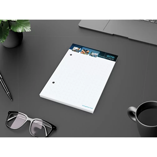 Bloc-notes Bestseller, A6, 100 feuilles avec 2 perforations de classement, Image 3