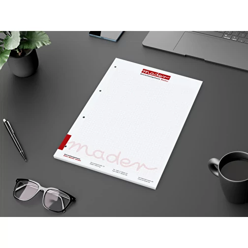 Bloc-notes Bestseller, A4, 100 feuilles avec 4 perforations de classement, Image 3