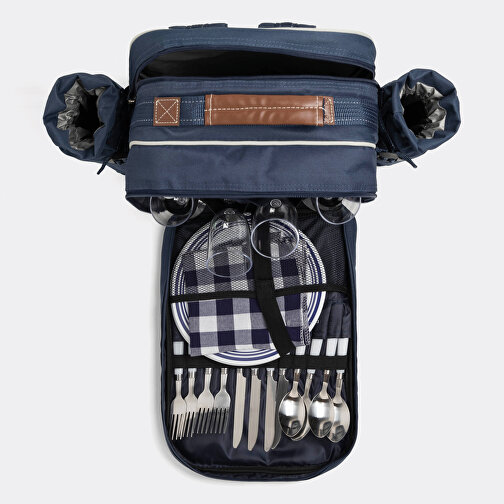 Picknickrucksack HYDE PARK , blau, Polyester / Kunststoff, 28,00cm x 39,00cm x 21,00cm (Länge x Höhe x Breite), Bild 6