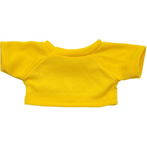 Mini-T-Shirt , gelb, 100% Polyester, 10,00cm x 0,50cm x 19,00cm (Länge x Höhe x Breite), Bild 1