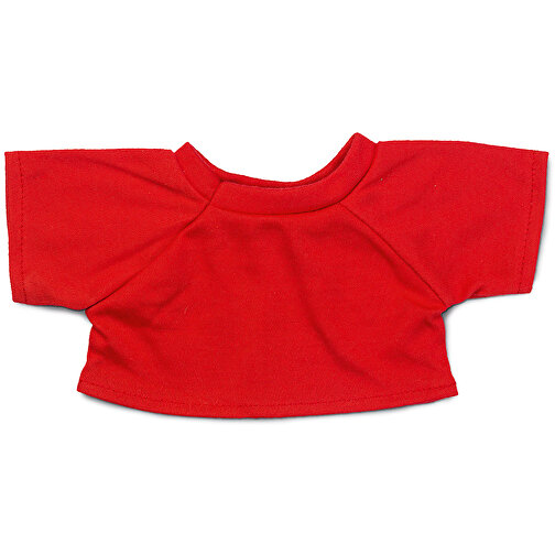 Mini-T-Shirt , rot, 100% Polyester, 12,00cm x 0,50cm x 22,50cm (Länge x Höhe x Breite), Bild 1