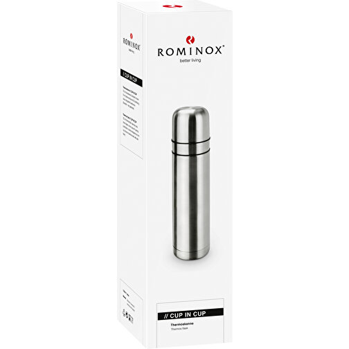 ROMINOX® termokanne // kopp i kopp - med 2 lokk - sølv, Bilde 4