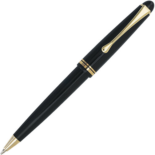 Kugelschreiber CLASSIC , schwarz, Kunststoff / Stahl, 13,50cm (Länge), Bild 2