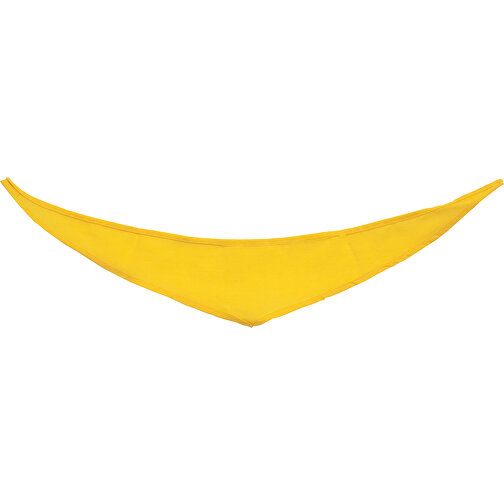 Dreiecktuch , gelb, 100% Polyester, 36,50cm x 0,20cm x 6,50cm (Länge x Höhe x Breite), Bild 1