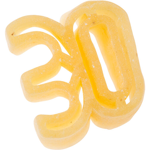 Nudeln ZAHL 30 (z.B. Firmenjubiläum) , gelb/orange/grün, , Bild 1