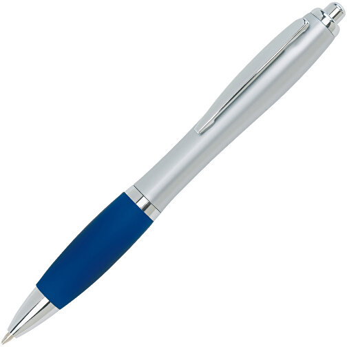 Kugelschreiber SWAY , blau, silber, Kunststoff / Stahl, 14,00cm (Länge), Bild 2