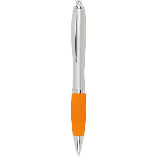 Kugelschreiber SWAY , orange, silber, Kunststoff / Stahl, 14,00cm (Länge), Bild 1