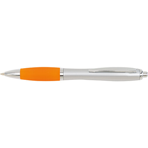 Kugelschreiber SWAY , orange, silber, Kunststoff / Stahl, 14,00cm (Länge), Bild 3