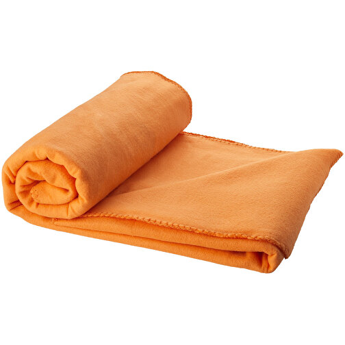 Huggy Fleecedecke Mit Hülle , orange, 100% Polar Fleece, 200 g/m2, 150,00cm x 120,00cm (Länge x Breite), Bild 2