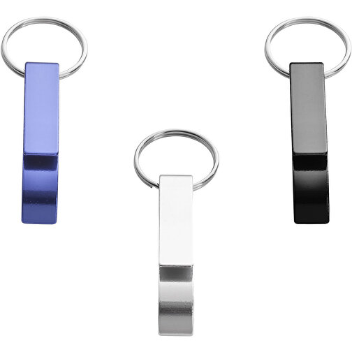 Tao Schlüsselanhänger Mit Flaschen- Und Dosenöffner , schwarz, Aluminium, 1,00cm x 5,50cm x 1,50cm (Länge x Höhe x Breite), Bild 4