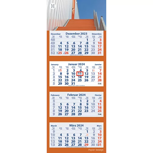 Calendario plegable de 4 meses 'Quatrus-Light Plus, Imagen 2