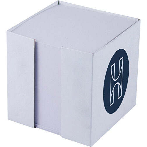 Kartonbox 'Arton-Plus' 9,8 X 9,8 X 10 Cm , weiß, Box: 395 g/m² Chromokarton, Füllung: 90 g/m² holzfrei weiß, chlorfrei gebleicht, 9,80cm x 10,00cm x 9,80cm (Länge x Höhe x Breite), Bild 1
