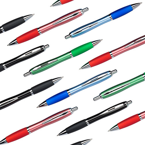 Kugelschreiber Santiago , Promo Effects, rot metallic, Kunststoff, 14,00cm (Länge), Bild 5