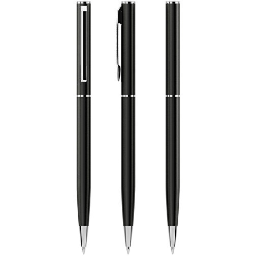 Kugelschreiber Mosel , Promo Effects, schwarz, Metall, 13,00cm (Länge), Bild 1
