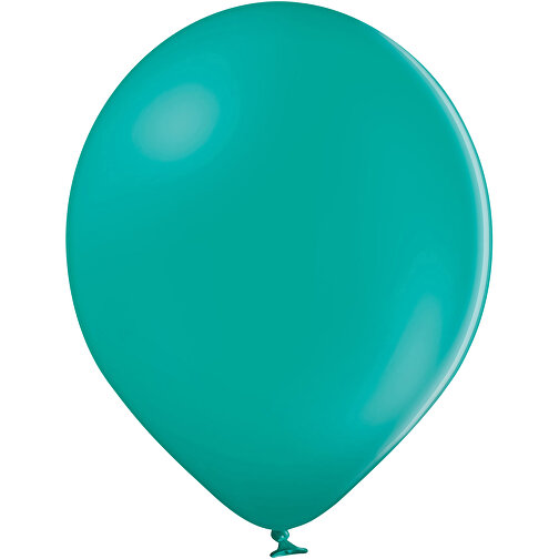 Standardluftballon Ohne Druck , türkisblau, Naturkautschuk, , Bild 1