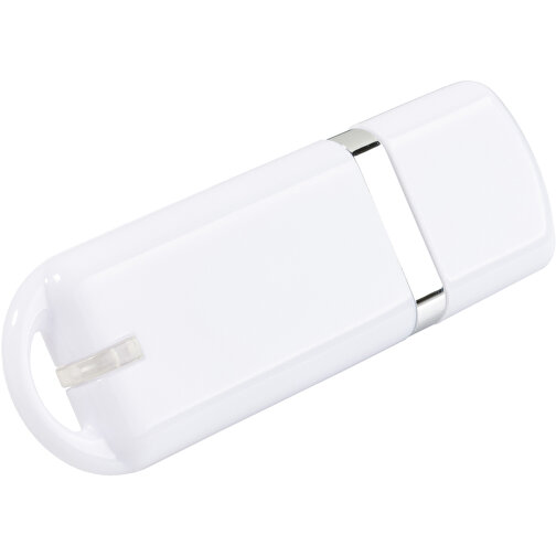 USB-Stick Focus Glänzend 2.0 8GB , Promo Effects MB , weiß MB , 8 GB , Kunststoff MB , 3 - 10 MB/s MB , , Bild 1