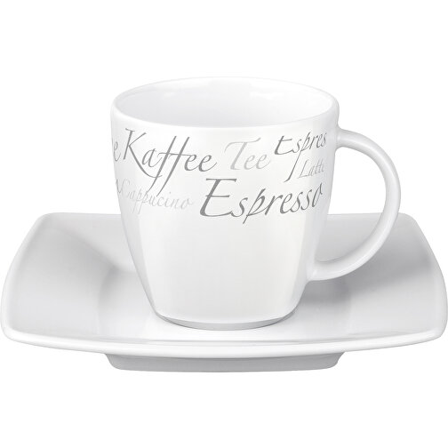 Maxim Espresso Set Tasse Mit Untertasse , Senator Tassen, weiss, Porzellan, 6,70cm x 5,70cm x 6,70cm (Länge x Höhe x Breite), Bild 2