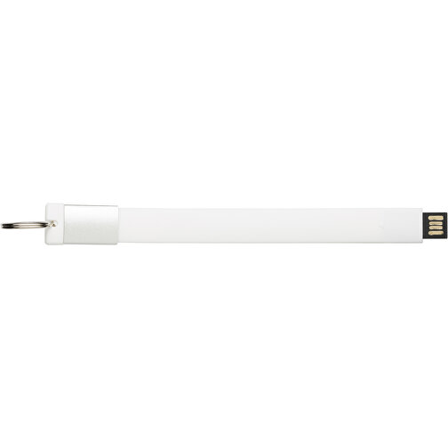 USB-Stick Schlaufe 2.0 2GB , Promo Effects MB , weiß MB , 2 GB , Kunststoff MB , 3 - 10 MB/s MB , 12,10cm x 1,65cm (Länge x Breite), Bild 2