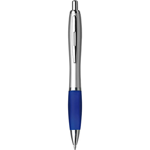 Kugelschreiber Aus Kunststoff Cardiff , blau, ABS, Plastik, AS, Stahl, 14,00cm (Höhe), Bild 1