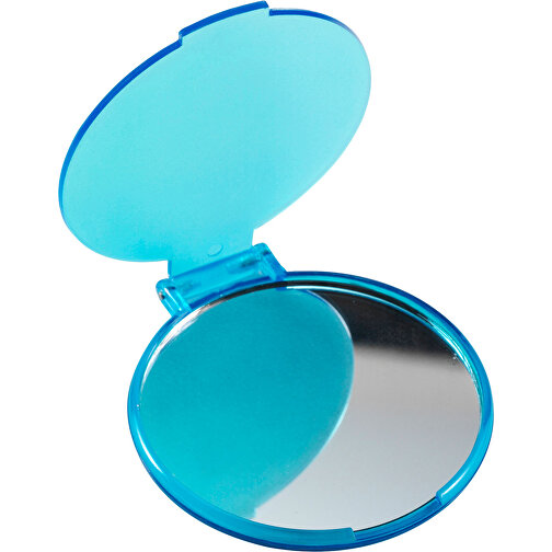 Kosmetikspiegel Aus Kunststoff Joyce , hellblau, Glas, PS, , Bild 1