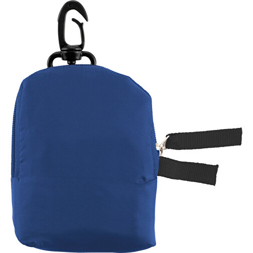 Einkaufstasche Pocket , blau, Polyester 190T, 208,00cm x 12,50cm x 21,00cm (Länge x Höhe x Breite), Bild 1