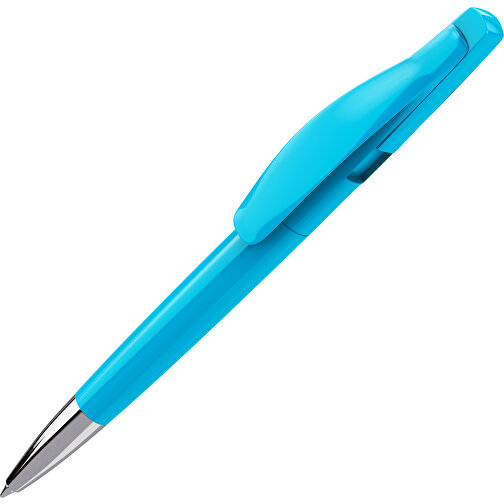 Prodir DS2 PPC Push Kugelschreiber , Prodir, cyanblau / cyanblau, Kunststoff, 14,80cm x 1,70cm (Länge x Breite), Bild 1