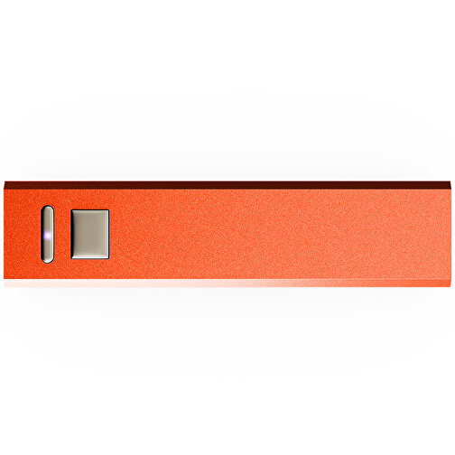 Power Bank Chantal Mit Kristall Box , Promo Effects, orange, Aluminium, 9,40cm x 2,20cm x 2,10cm (Länge x Höhe x Breite), Bild 2