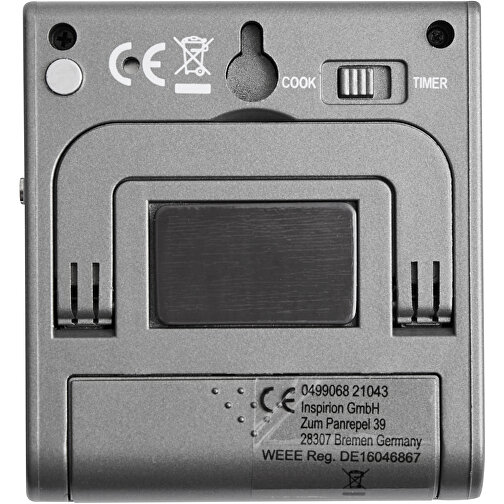 Kochthermometer GOURMET , grau, silber, Edelstahl / Kunstsotff, 7,00cm x 1,80cm x 6,40cm (Länge x Höhe x Breite), Bild 2