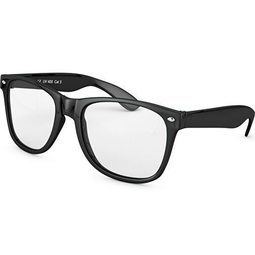 Brille EyeCatcher , Promo Effects, schwarz, Rahmen aus Polycarbonat und Glass aus AC, 14,50cm x 4,80cm x 15,00cm (Länge x Höhe x Breite), Bild 2