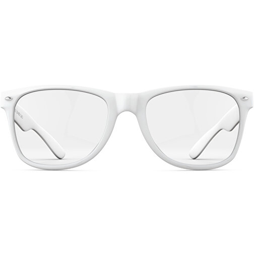 Brille EyeCatcher , Promo Effects, weiß, Rahmen aus Polycarbonat und Glass aus AC, 14,50cm x 4,80cm x 15,00cm (Länge x Höhe x Breite), Bild 6