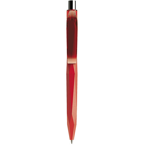 Prodir QS20 PMT Push Kugelschreiber , Prodir, rot/silber poliert, Kunststoff/Metall, 14,10cm x 1,60cm (Länge x Breite), Bild 1