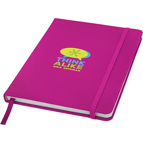 Spectrum A5 Hard Cover Notizbuch , magenta, PU Kunststoff, 21,10cm x 1,20cm x 14,00cm (Länge x Höhe x Breite), Bild 5