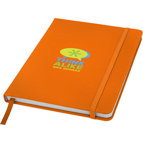 Spectrum A5 Hard Cover Notizbuch , orange, PU Kunststoff, 21,10cm x 1,20cm x 14,00cm (Länge x Höhe x Breite), Bild 5