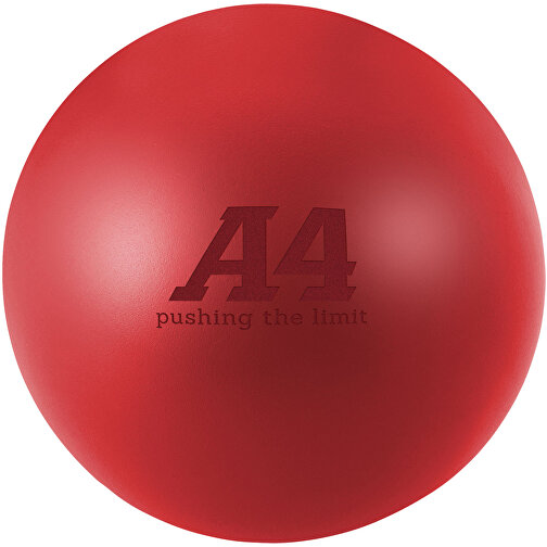 Cool Runder Antistressball , rot, PU Kunststoffschaum, , Bild 2