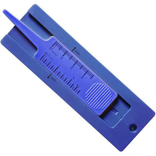 Reifenprofilmesser 'LKW' , standard-blau PP, Kunststoff, 11,00cm x 0,60cm x 3,50cm (Länge x Höhe x Breite), Bild 1