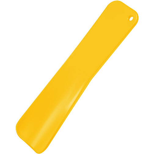 Schuhlöffel, Kurz , gelb, PS, 15,00cm x 1,50cm x 4,20cm (Länge x Höhe x Breite), Bild 1